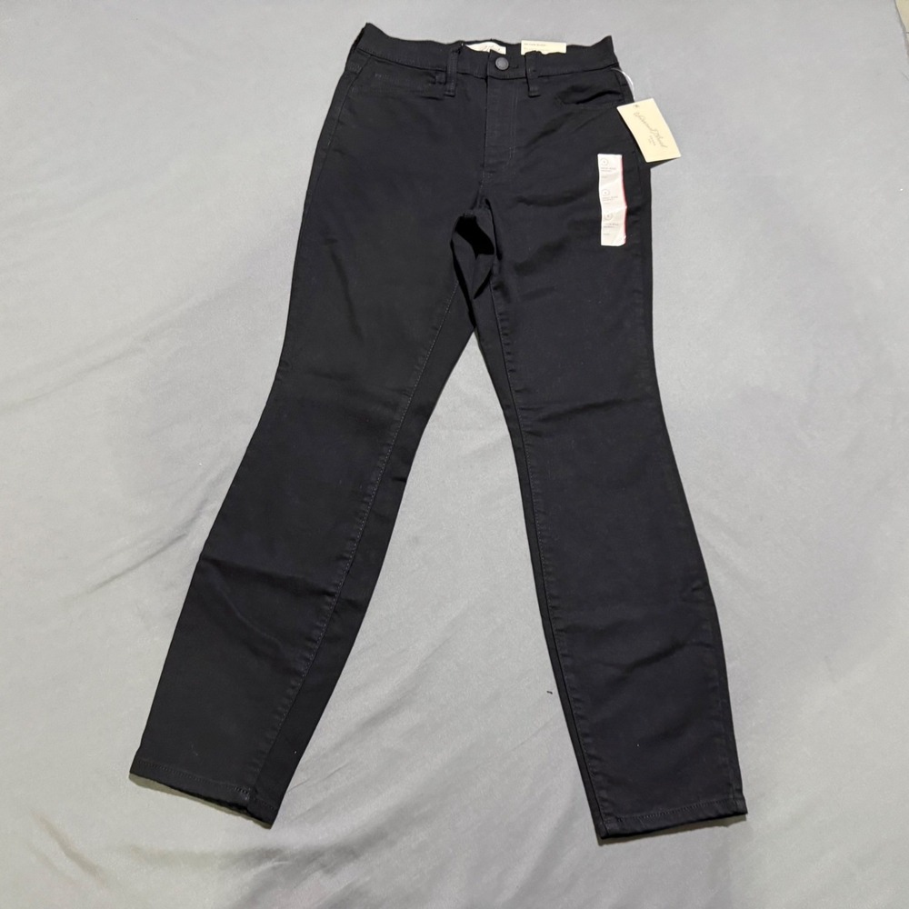 Universal Thread High-Rise Skinny Pants Women 4S Black No-Fade Super Stretch
